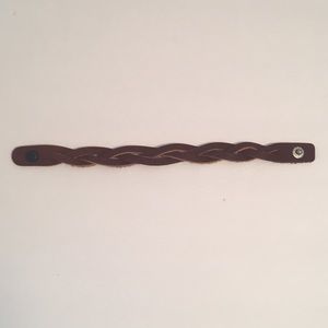 Leather braided bracelet
